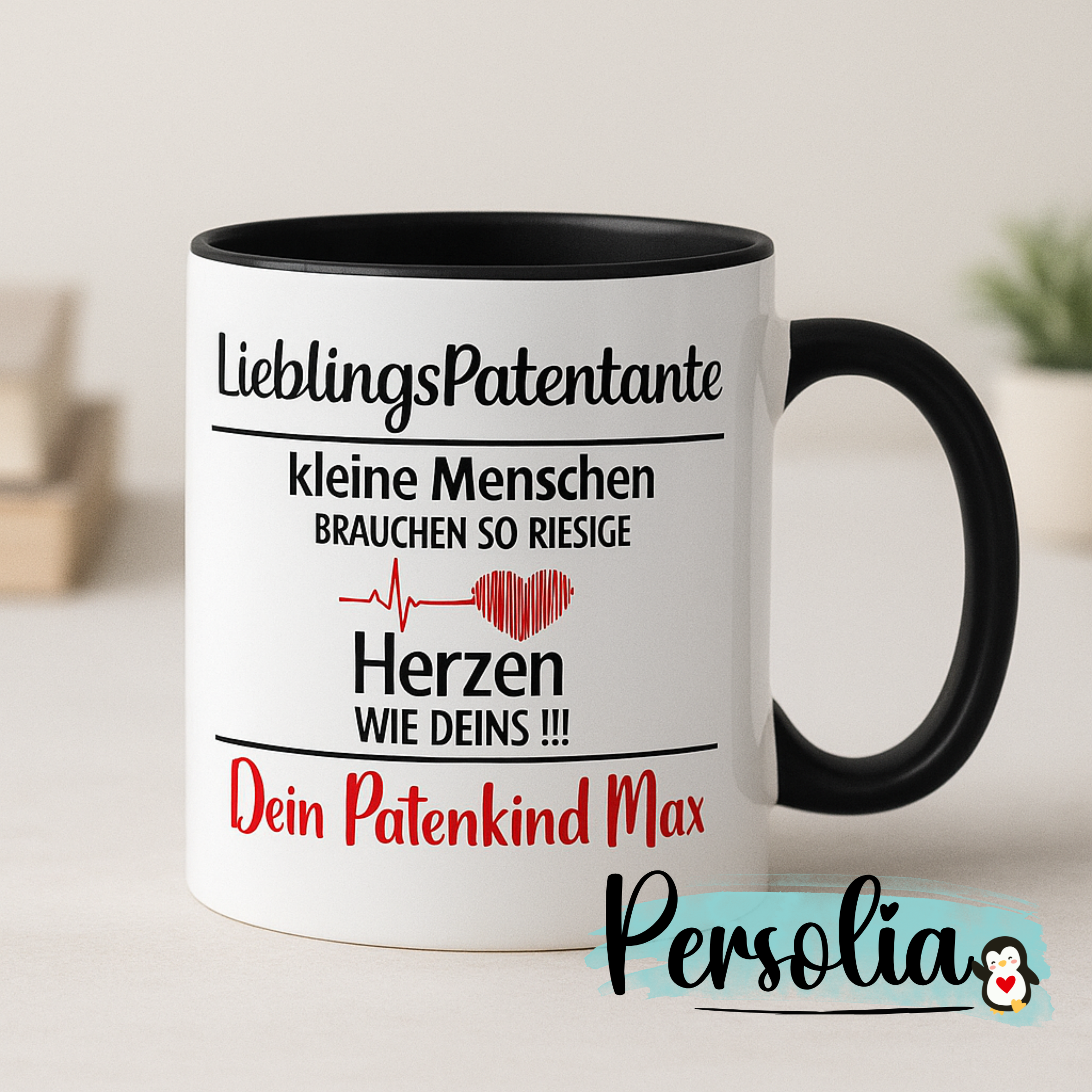 ❤️ Personalisierte Tasse für die Lieblingspatentante
