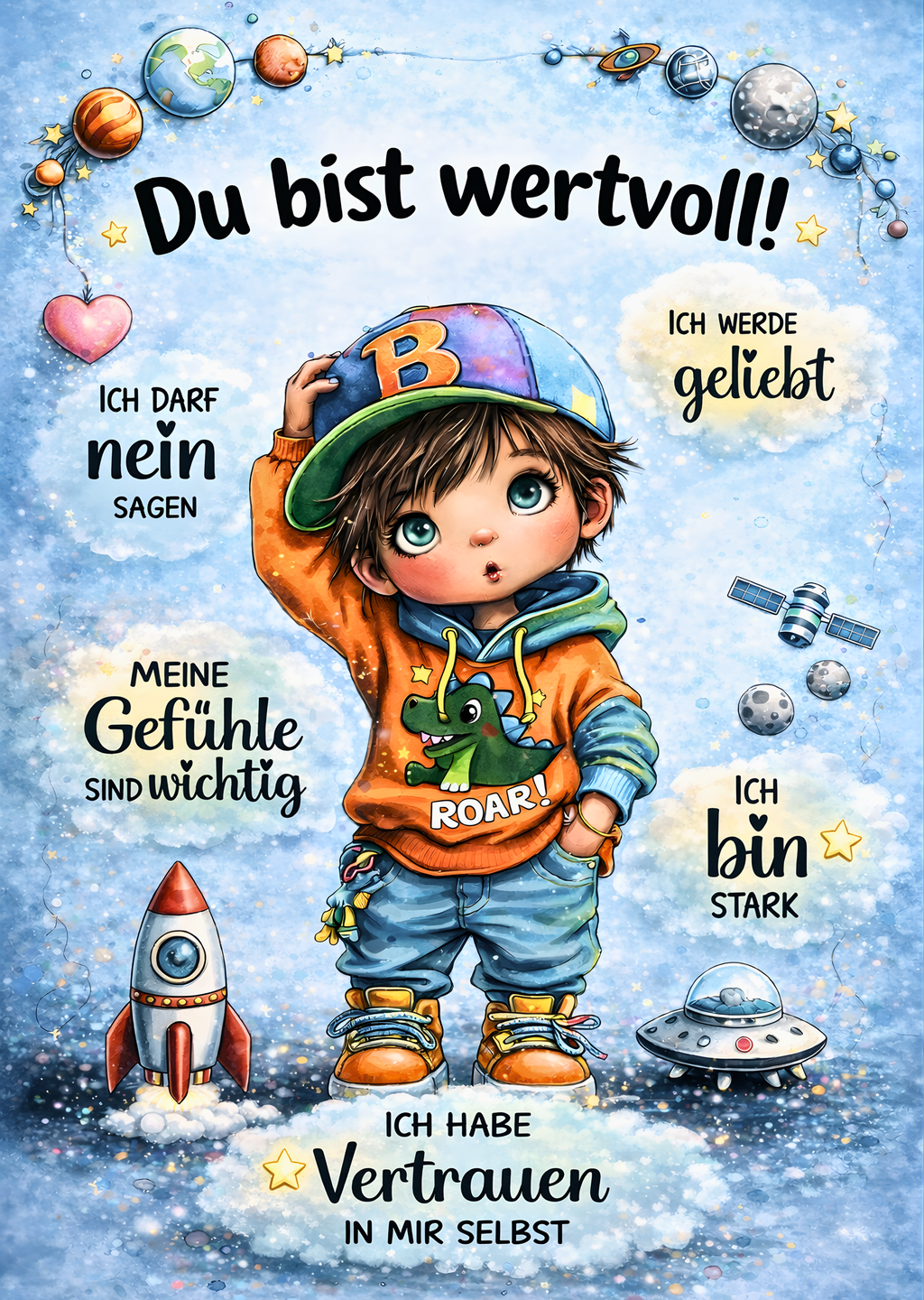 Poster „Du bist wertvoll“